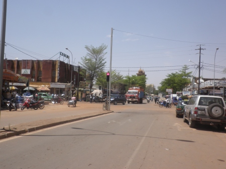 Central Ouagadougou with the old Great Mosque